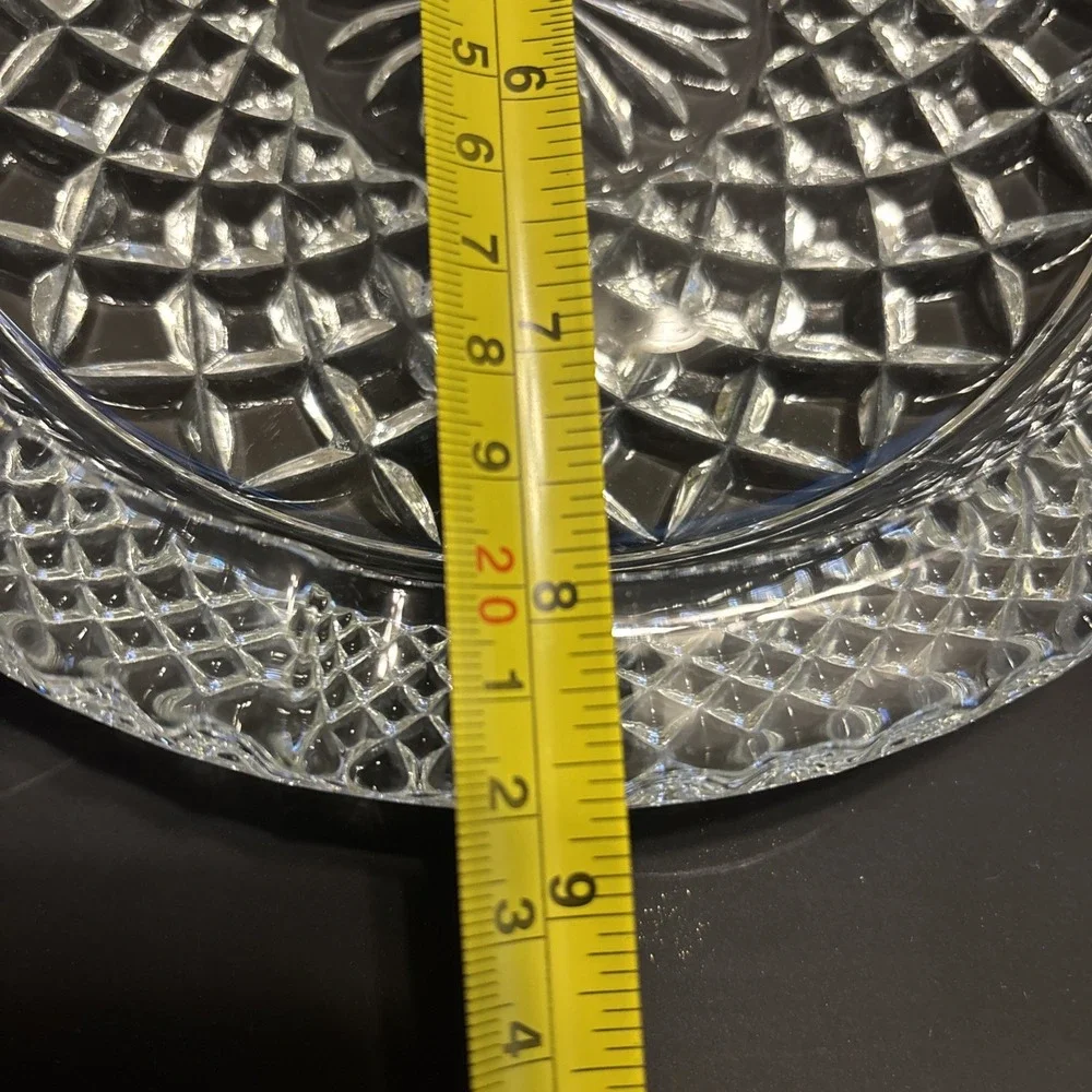 Vintage Anchor Hocking Wexford Clear Glass Ashtray Large 8.5